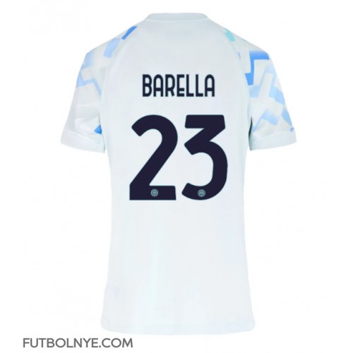 Camiseta Inter Milan Nicolo Barella #23 Visitante Equipación para mujer 2025-26 manga corta